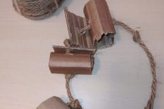 Rouleaux de carton assemblés